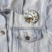 Badge Rond 5 Cm Bouton 005 de dominos (En situation)