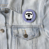 Badge Rond 5 Cm Bouton 00 moutons (En situation)