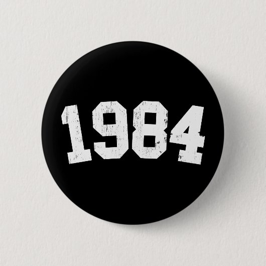 Badge Rond 5 Cm Bouton 1984 (Devant)