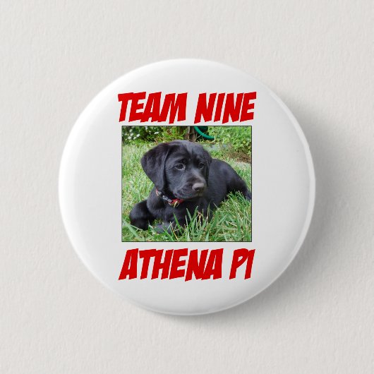 Badge Rond 5 Cm Bouton 1 d'Athéna pi (Devant)