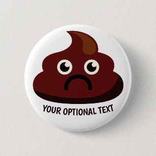 Badge Rond 5 Cm Bouton 1 : triste
