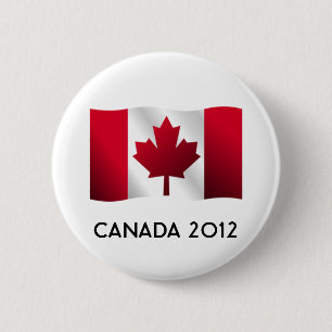 Badge Rond 5 Cm Bouton 2012 de drapeau du Canada