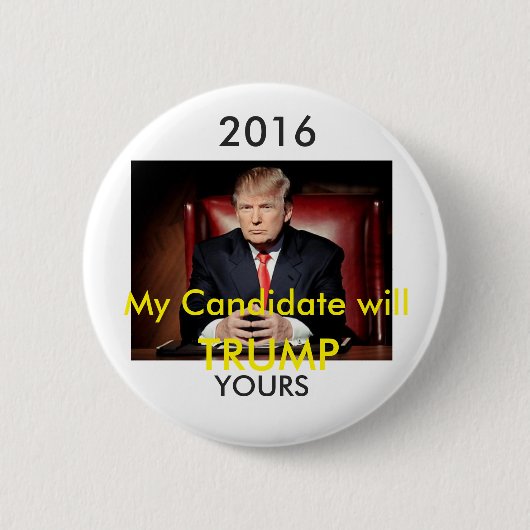 Badge Rond 5 Cm Bouton 2016 de Donald Trump Pinback (Devant)