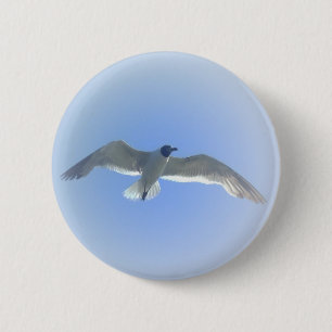 Badge Rond 5 Cm Bouton 2 de mouette en vol