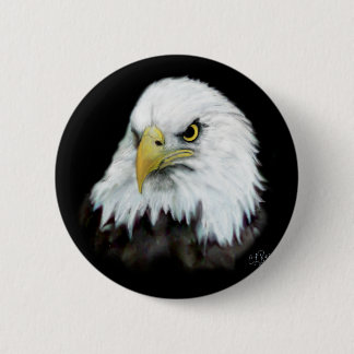 Badge Rond 5 Cm Bouton 2 d'Eagle chauve