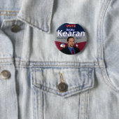 Badge Rond 5 Cm Bouton 2 du vote BK (En situation)