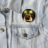 Badge Rond 5 Cm Bouton #3 de carlin (En situation)