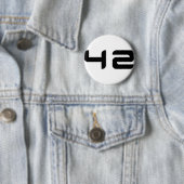 Badge Rond 5 Cm bouton 42 (En situation)