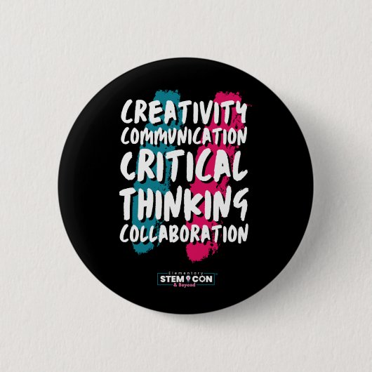 Badge Rond 5 Cm Bouton 4 C de STEM (Devant)