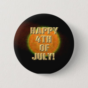 Badge Rond 5 Cm Bouton 4 juillet Fireworks 9