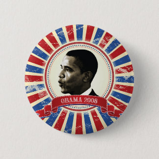 Badge Rond 5 Cm Bouton 61027 d'éclat de cercle d'Obama 2008
