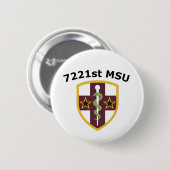Badge Rond 5 Cm Bouton 7221st MSU (Devant & derrière)
