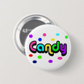 Badge Rond 5 Cm Bouton à bonbons (Devant & derrière)