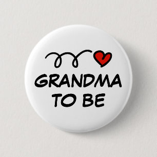 Badge Rond 5 Cm Bouton à épingler futur mamie