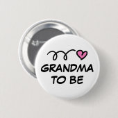 Badge Rond 5 Cm Bouton à épingler 'Future grand-mère' (Devant & derrière)