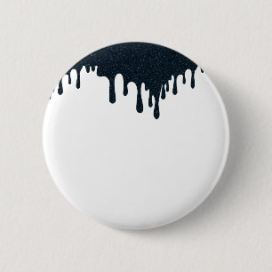 Badge Rond 5 Cm Bouton à goutte d'encre de charbon de bois – Dessi