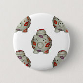 Badge Rond 5 Cm Bouton à lèvres adorable (Devant)