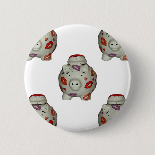 Badge Rond 5 Cm Bouton à lèvres adorable (Devant)