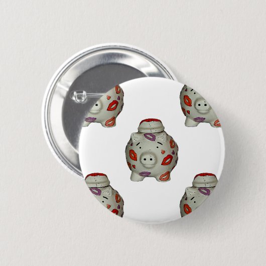 Badge Rond 5 Cm Bouton à lèvres adorable (Devant & derrière)