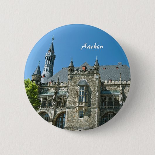 Badge Rond 5 Cm Bouton Aachen (Devant)
