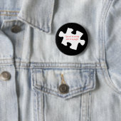 Badge Rond 5 Cm Bouton absent de morceau (En situation)