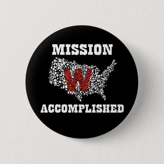 Badge Rond 5 Cm Bouton accompli de mission (Devant)
