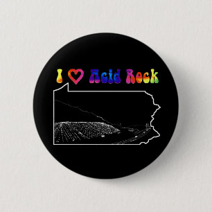 Badge Rond 5 Cm Bouton acide de roche du *heart* I