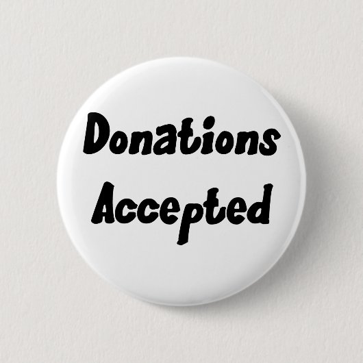 Badge Rond 5 Cm Bouton admis par donations (Devant)