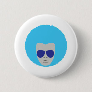 Badge Rond 5 Cm Bouton Afro Thunder