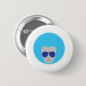 Badge Rond 5 Cm Bouton Afro Thunder (Devant & derrière)