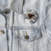 Badge Rond 5 Cm Bouton Aigle (En situation)