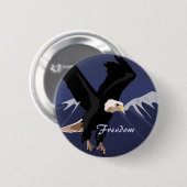 Badge Rond 5 Cm Bouton Aigle (Devant & derrière)