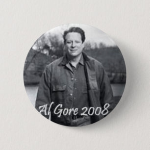 Badge Rond 5 Cm Bouton Al Gore 2008