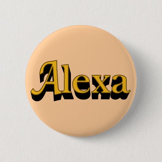 Badge Rond 5 Cm Bouton Alexa (Devant)
