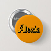 Badge Rond 5 Cm Bouton Alexia (Devant & derrière)