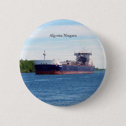Badge Rond 5 Cm Bouton Algoma Niagara (Devant)