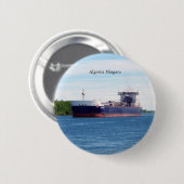 Badge Rond 5 Cm Bouton Algoma Niagara (Devant & derrière)