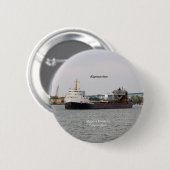 Badge Rond 5 Cm Bouton Algomarine (Devant & derrière)