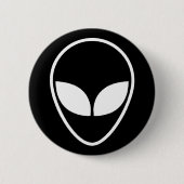 Badge Rond 5 Cm Bouton Alien, geek (Devant)