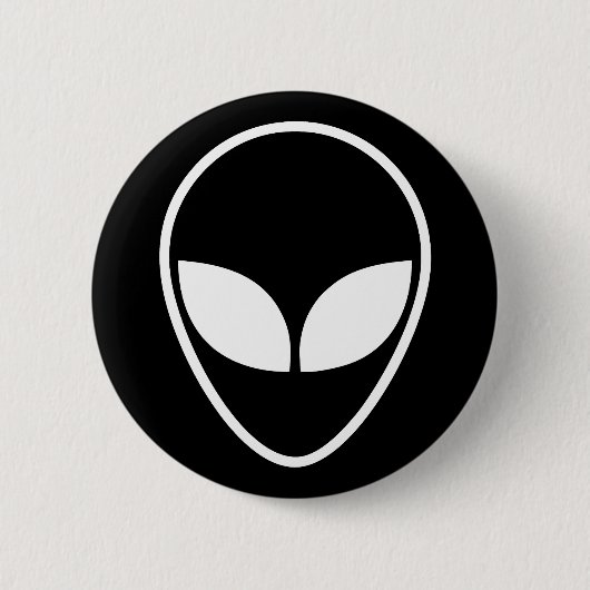 Badge Rond 5 Cm Bouton Alien, geek (Devant)