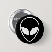 Badge Rond 5 Cm Bouton Alien, geek (Devant & derrière)