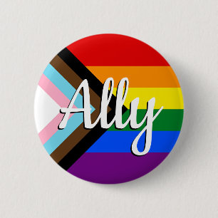 Badge Rond 5 Cm Bouton Ally d'indicateur de progression