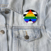 Badge Rond 5 Cm Bouton Ally Pride droite (En situation)