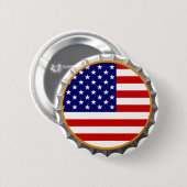 Badge Rond 5 Cm Bouton américain de casquette de bière (Devant & derrière)