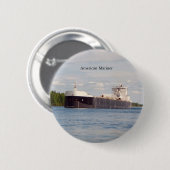 Badge Rond 5 Cm Bouton American Mariner (Devant & derrière)