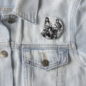 Badge Rond 5 Cm Bouton Amérindiens (En situation)