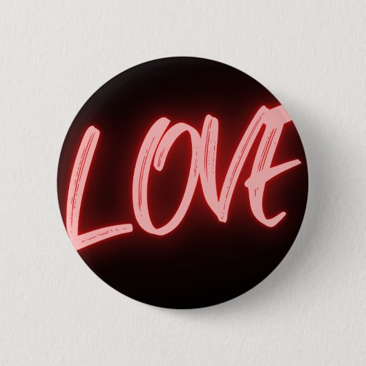 Badge Rond 5 Cm Bouton Amour (Devant)