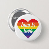 Badge Rond 5 Cm Bouton Amour (Devant & derrière)