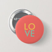 Badge Rond 5 Cm Bouton Amour (Devant & derrière)