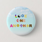 Badge Rond 5 Cm Bouton Amour Un Autre (Devant)